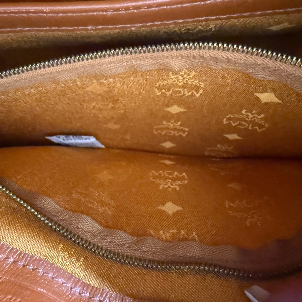 MCM Cognac Monogram Satchel β Vintage - Picture 10 of 10